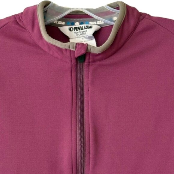 Pearl Izumi Fleece-Lined Full-Zip Cycling Jacket - Plum/Gray - XL - Picture 3 of 10